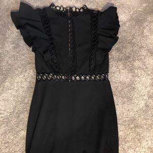 Black mini dress size small